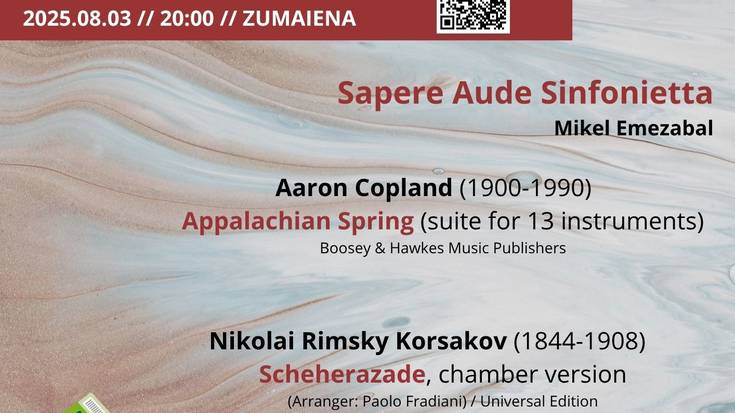 41. Zumaiako Musika Jaialdia: 'SAS: Copland & Rimsky Korsakov'