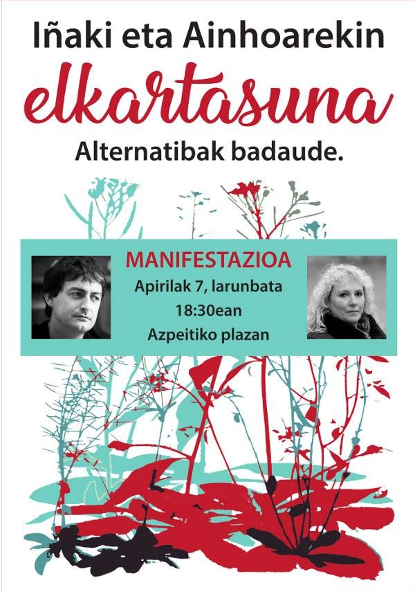 Errazkinen eta Intxaurrandietaren aldeko manifestazioa antolatzeko bilkura, gaur arratsaldean