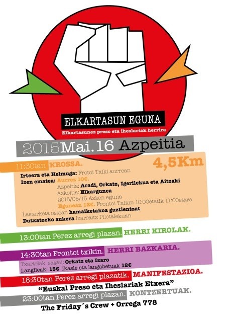Elkartasun Eguneko egitaraua