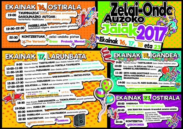 Zelai-Ondoko Jaiak 2017
