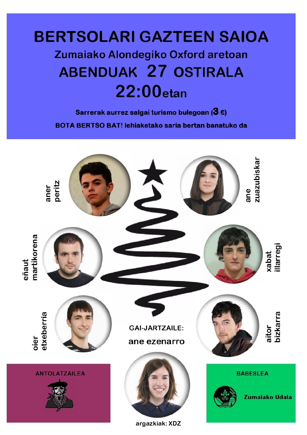 Bertsolari gazteen saioa bihar