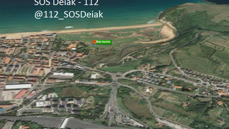 Hodi bat apurtu eta gas-isuria izan da golf-zelaian