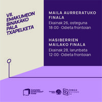 VII. Emakumeon binakako pala txapelketa: hasiberrien mailako finala