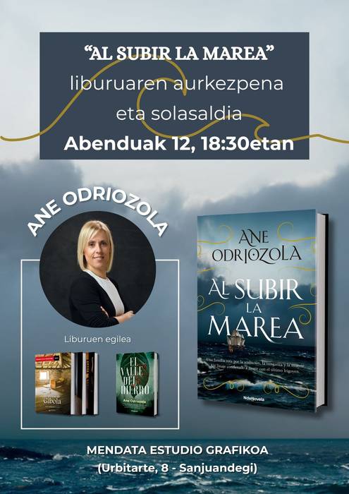 'Al subir la marea' liburuaren aurkezpena, Ane Odriozolaren eskutik