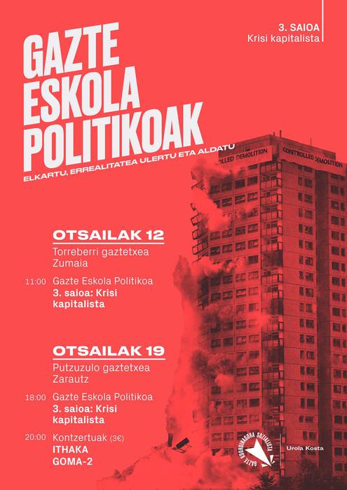 Gazte Eskola Politikoak eta kontzertuak