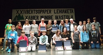 Xabier Munibe Ikastolako XXVI. Bertso Paper Lehiaketaren jaialdia, maiatzaren 31n 