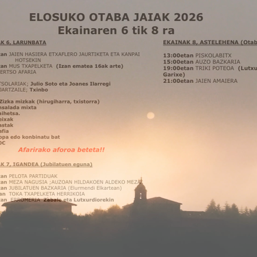 Otaba jaiak Elosuan