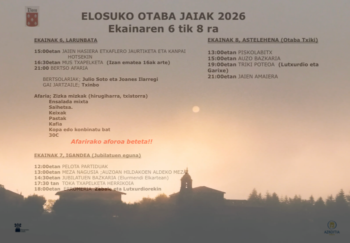 Otaba jaiak Elosuan