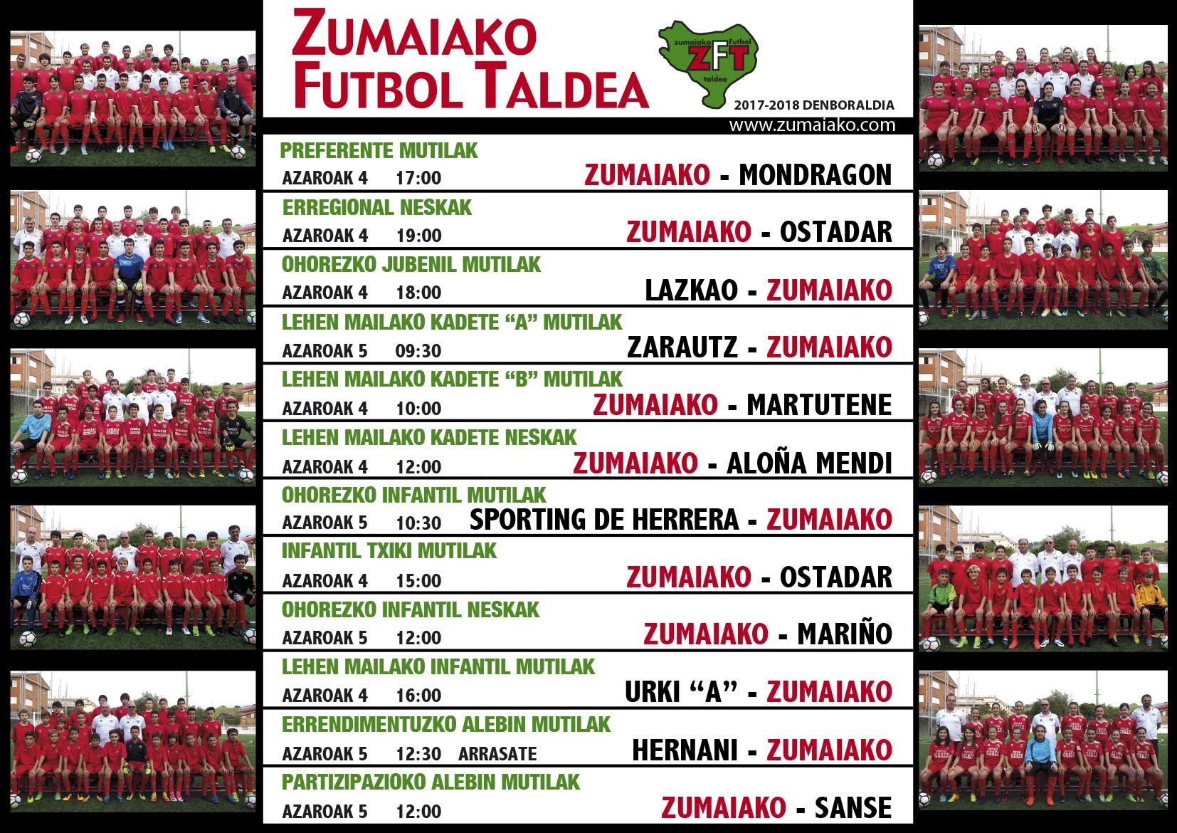 Zumaiako Futbol Taldearen partiduak