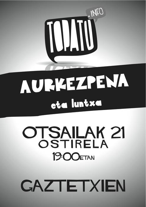 Topatu.info-ren aurkezpena gaztetxean\