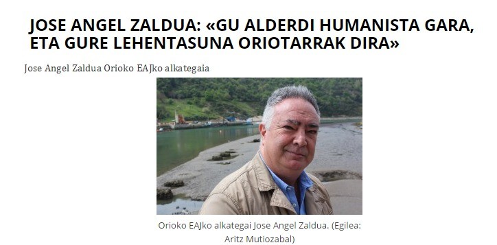 Jose Angel Zalduari elkarrizketa Hitzan