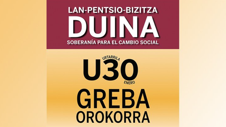 Barrunbada jendetsuak emango dio hasiera gaur greba egitarauari