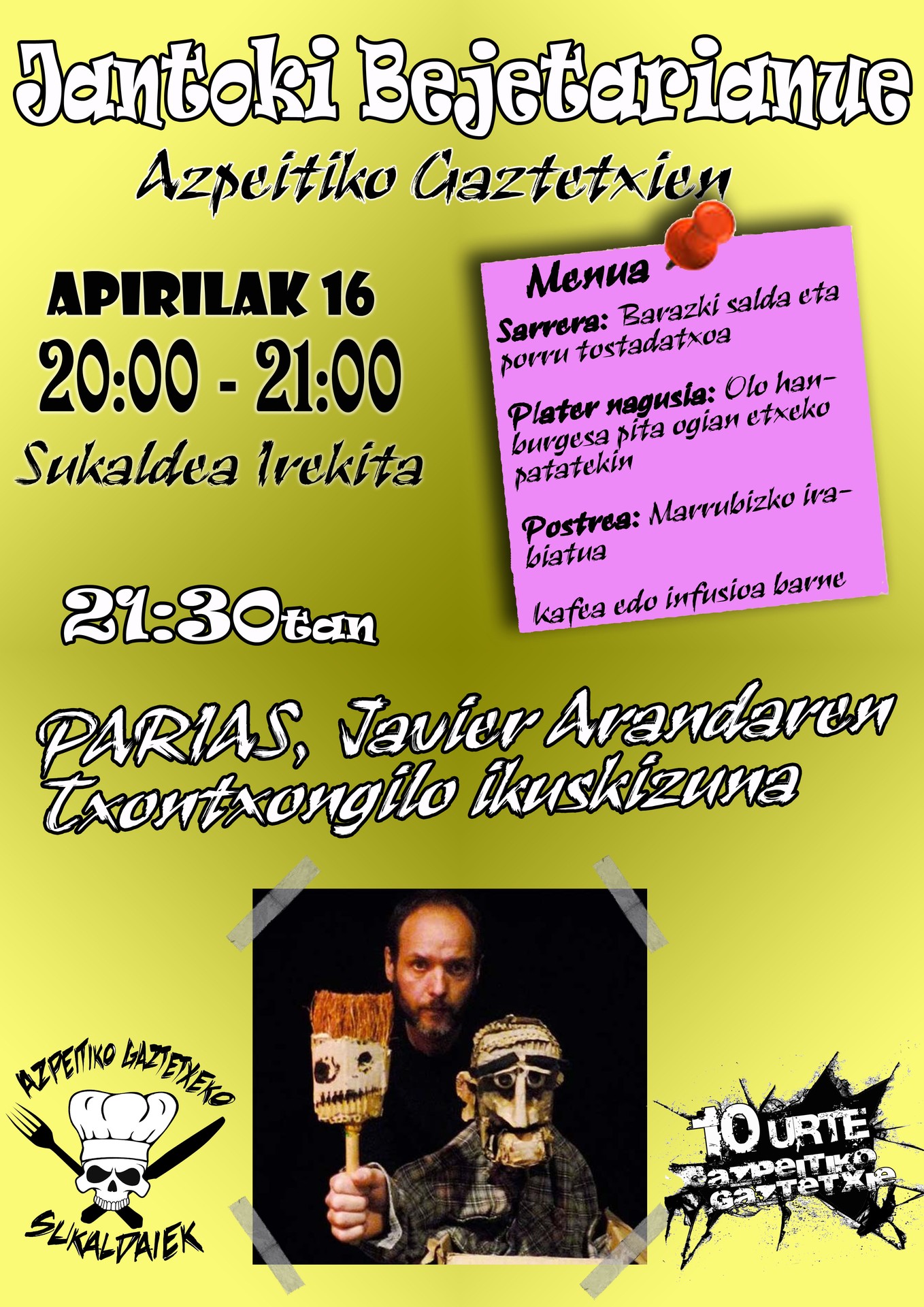 Aurrera darrai ostegun gauerako planak