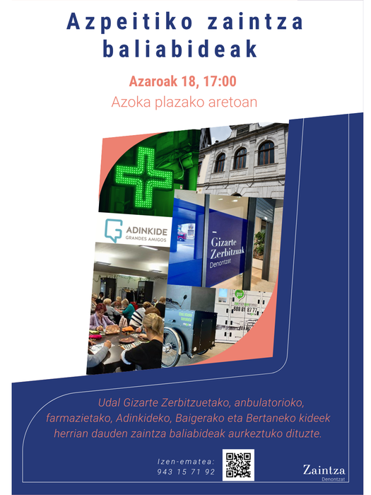 Hitzaldia: 'Azpeitiko zaintza baliabideak'