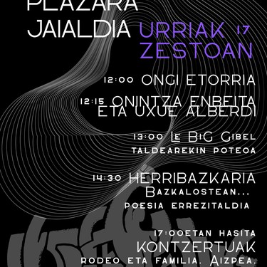 Jaialdia: Zestoako 'Elkartasuna Plazara'