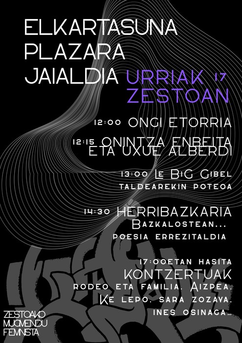 Jaialdia: Zestoako 'Elkartasuna Plazara'