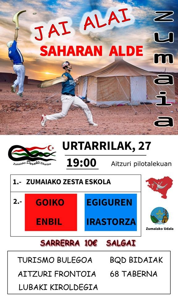 Darahliren aldeko zesta punta jaialdia jokatuko da bihar Aitzurin