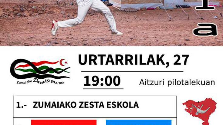 Darahliren aldeko zesta punta jaialdirako sarrerak salgai daude dagoeneko