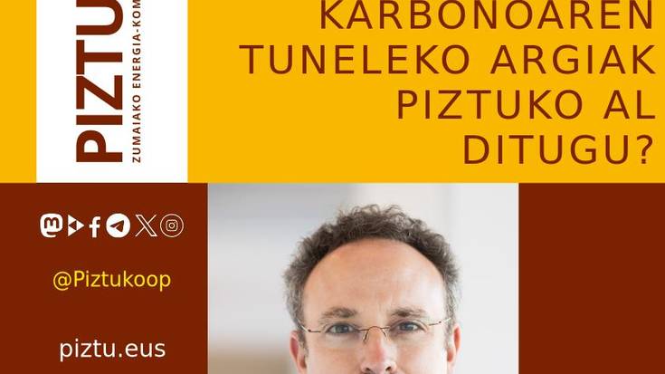 Hitzaldia: Unai Pascualen 'Karbonoaren tuneleko argiak piztuko al ditugu?'