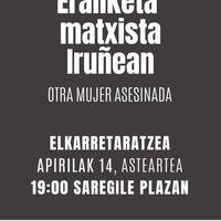 Iruñeko hilketa matxista salatzeko elkarretaratzea