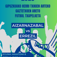 Aretoko futbol partida: Aizarnazabal-Errezil