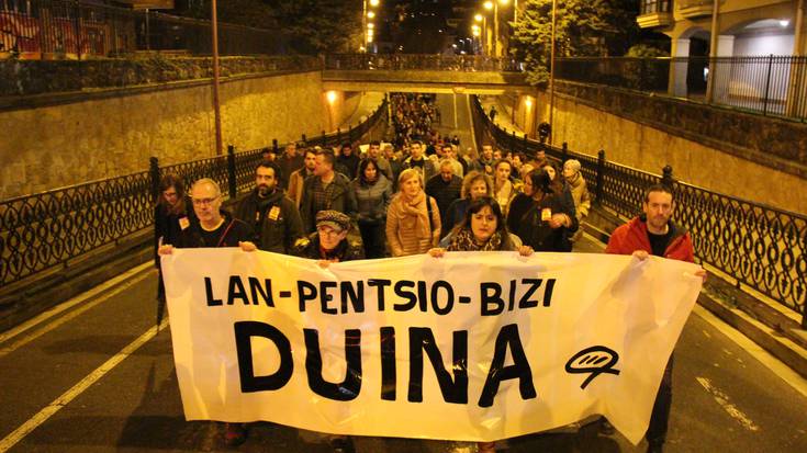 Lan, pentsio eta bizi baldintza duinen alde mobilizazioa egingo dute bihar