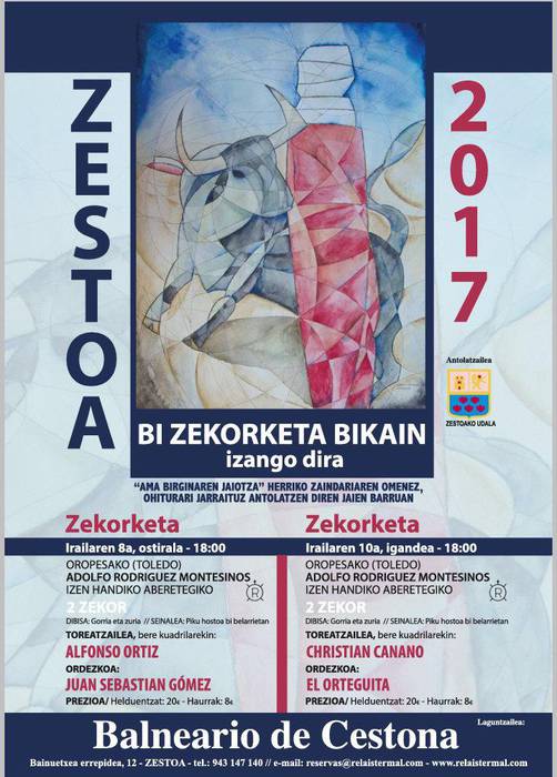 Bi zekorketa izango dira aurtengo Zestoako Amabirjin jaietan
