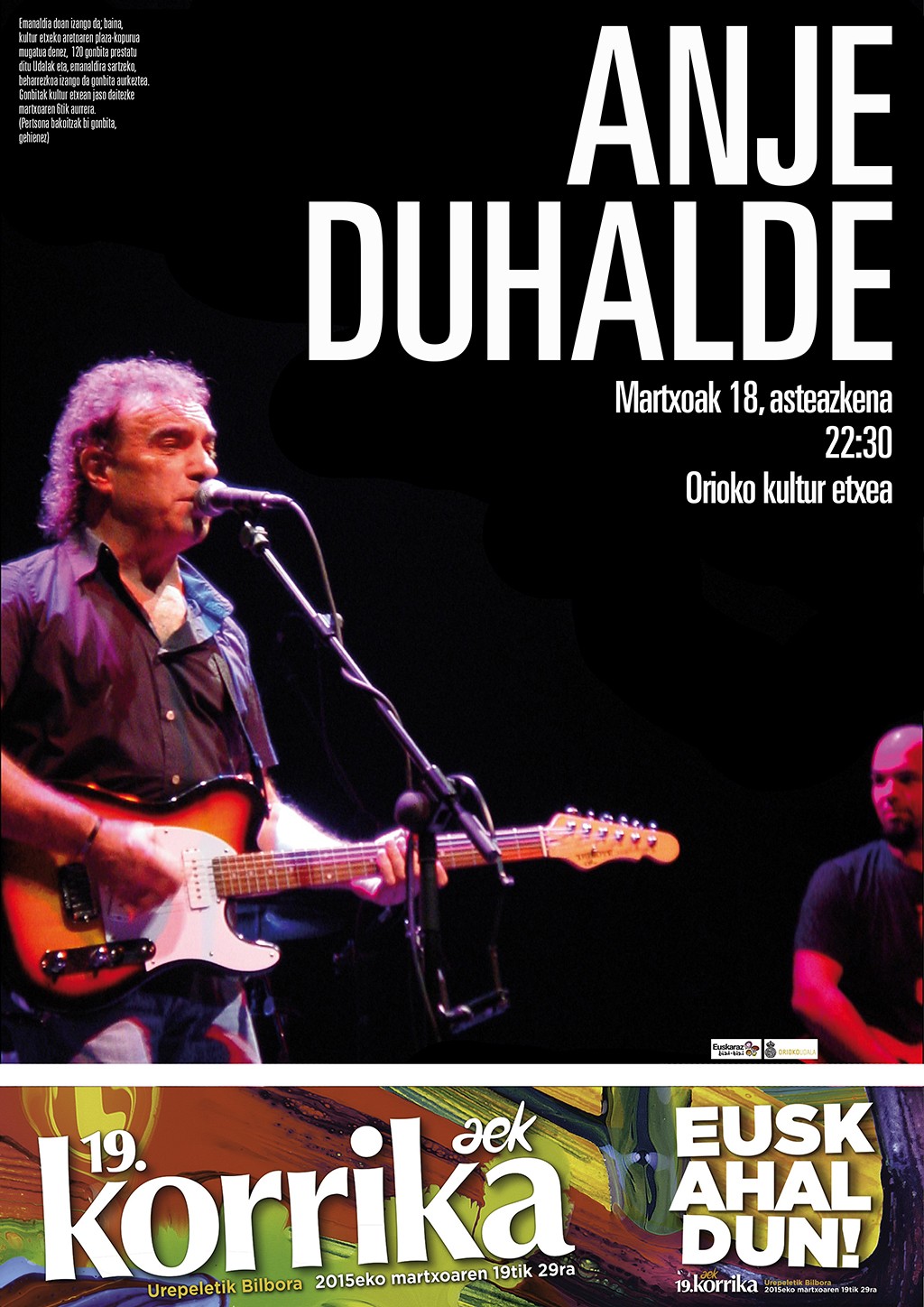 Kartelak: Anje Duhalde Orioko kultur etxean