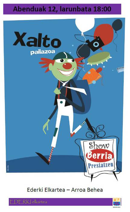 Xalto pailazoa eta pintxo dastatzea, larunbatean, Arroa behean