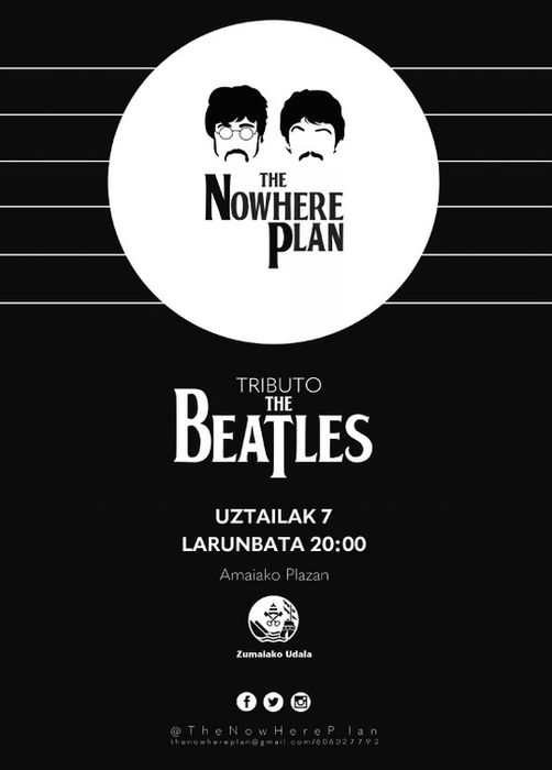 The Nowhere Plan taldeak The Beatlesen bertsioak joko ditu larunbatean Zumaian