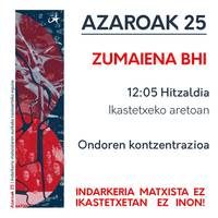 Azaroaren 25aren inguruko hitzaldia eta elkarretaratzea