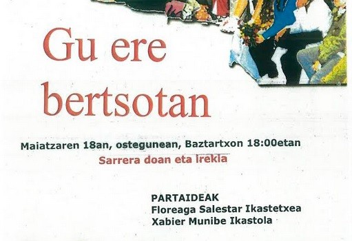 'Gu ere bertsotan' jaialdia, datorren ostegunean