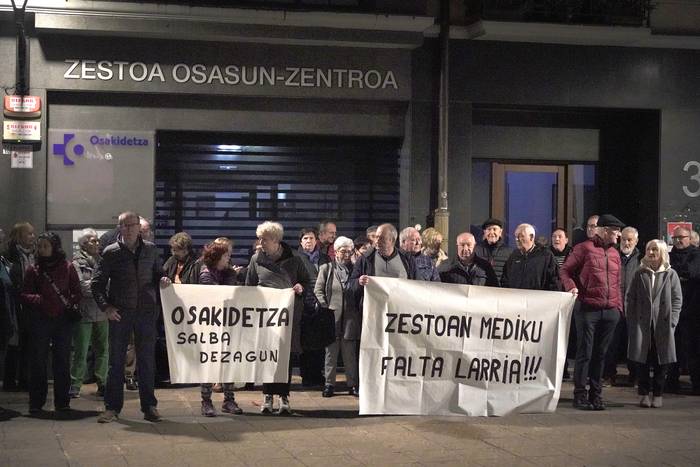 Zestoan "mediku falta larria" dagoela salatu dute