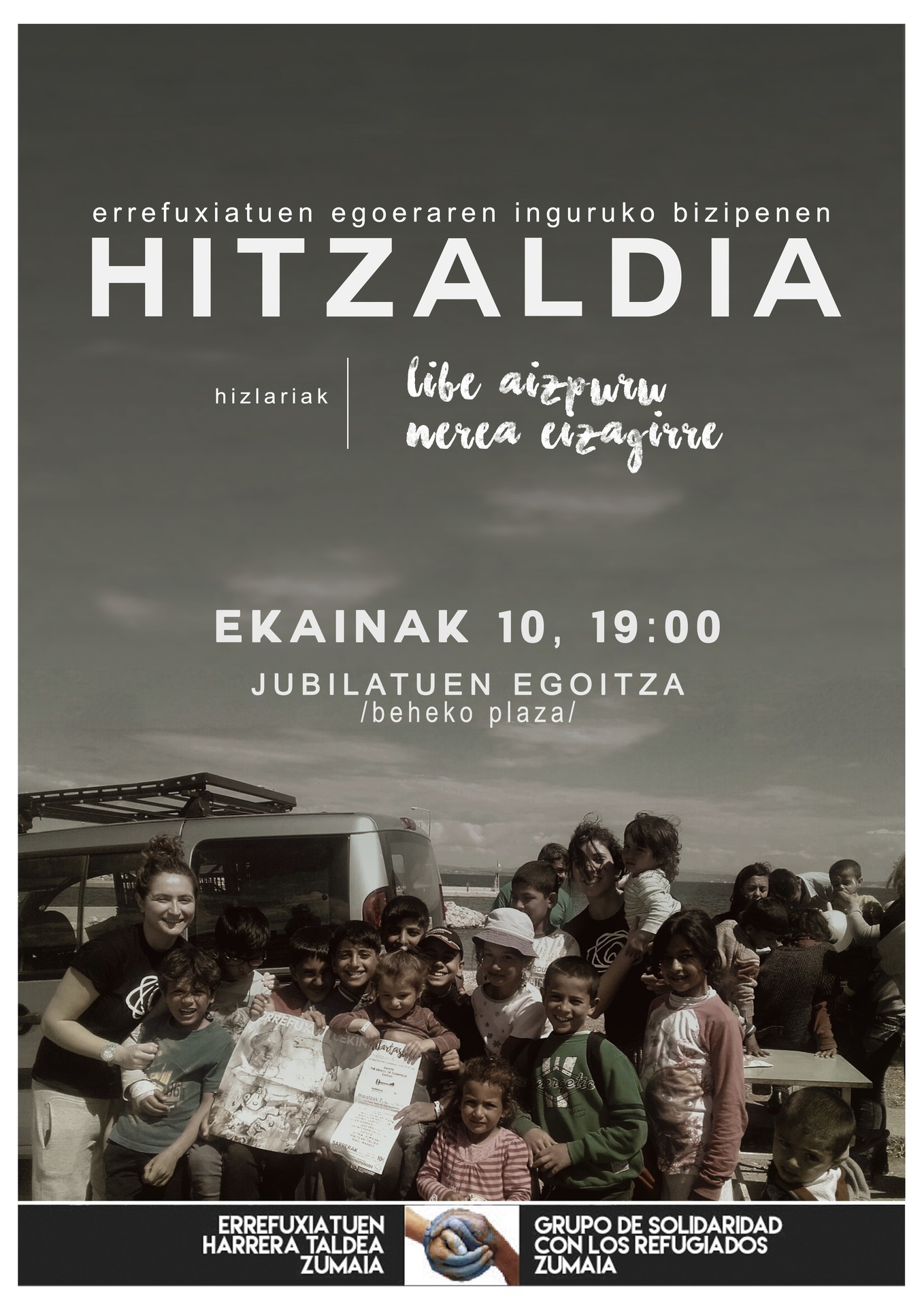 Greziako errefuxiatuen kanpalekuetan egon diren bi zumaiarrek hitzaldia eskainiko dute ostiralean