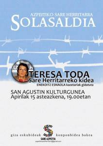 Teresa Todak hitzaldia eskainiko du Azpeitiko San Agustin kulturgunean