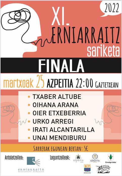 XI. Erniarraitz bertso sariketaren finala