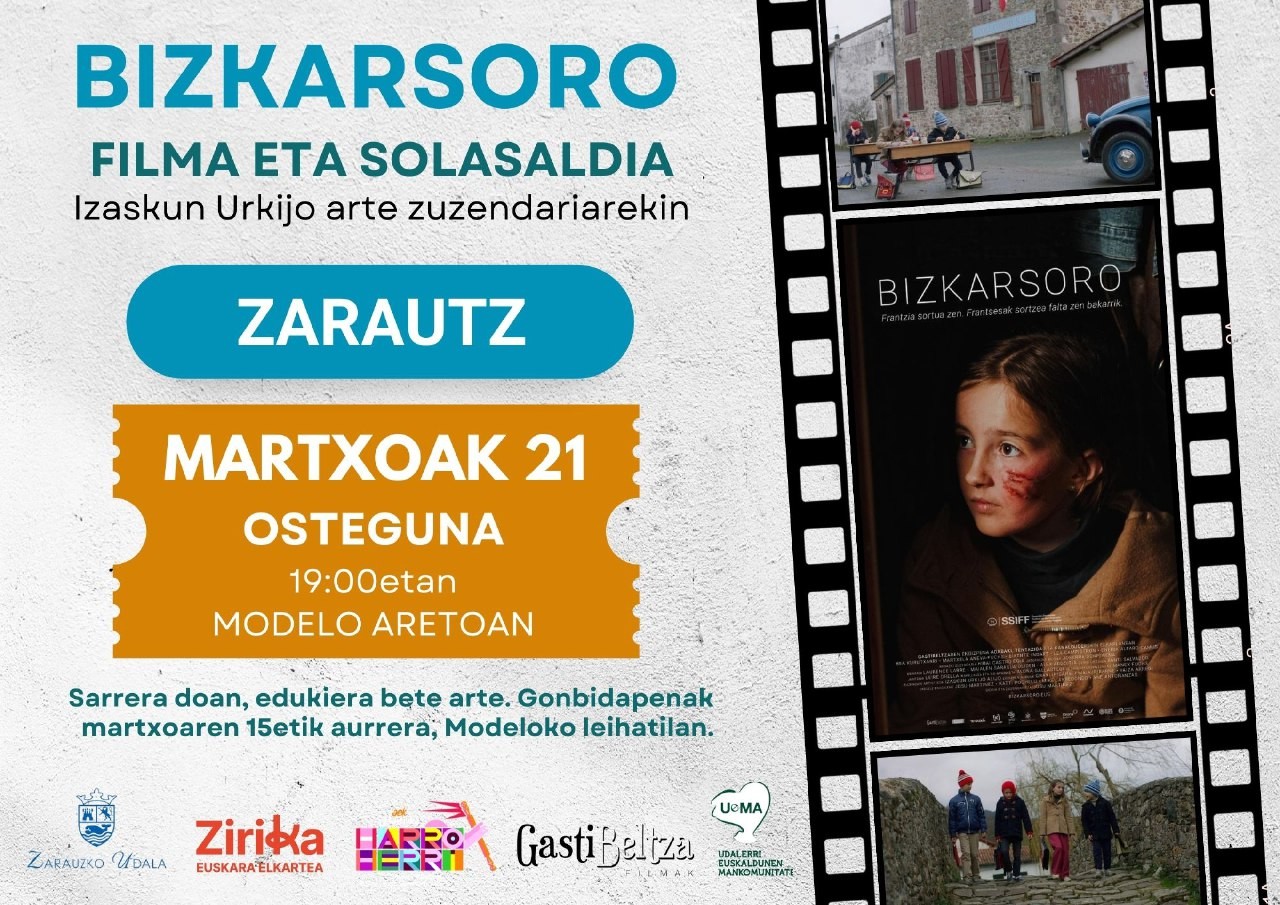 'Bizkarsoro' Modelon ikusteko sarrerak ostiraletik aurrera izango dira eskuragai