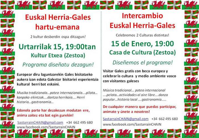 Zestoa eta Galesen arteko elkartrukea datozen hiru hilabetetan zehaztuko dute
