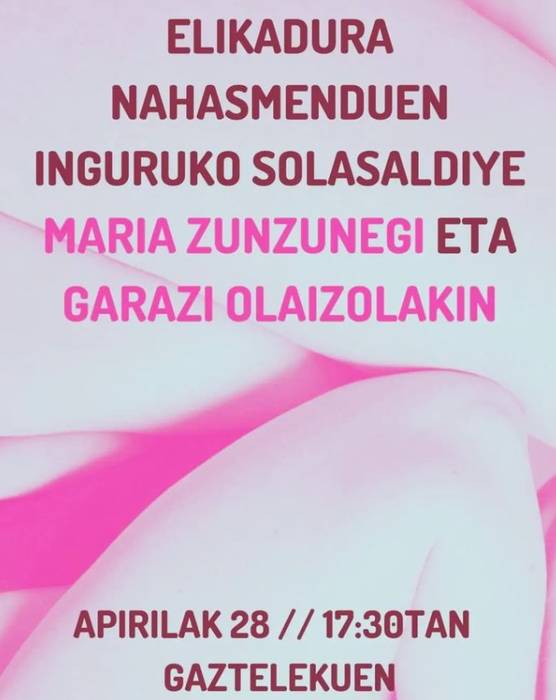 Hitzaldia: 'Elikadura nahasmenduak'