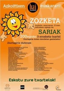 Euskaraz erosiz, Bai Euskarariko zozketan parte hartu!