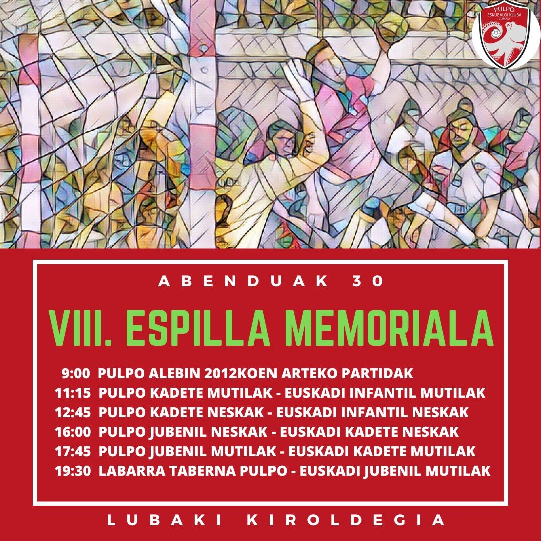 Iñaki Espillaren Oroimenezko 8. jaialdia abenduak 30ean Lubakin