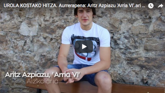 Aurrerapen bideoa: Aritz Azpiazu 'Arria VI'.a Euskal Pentatloi Txapelketan lehiatuko da zapatuan Azpeitian