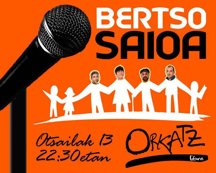 Bertso saioa egingo dute gaur, ostirala, Azpeitiko Orkatz kultur elkartean