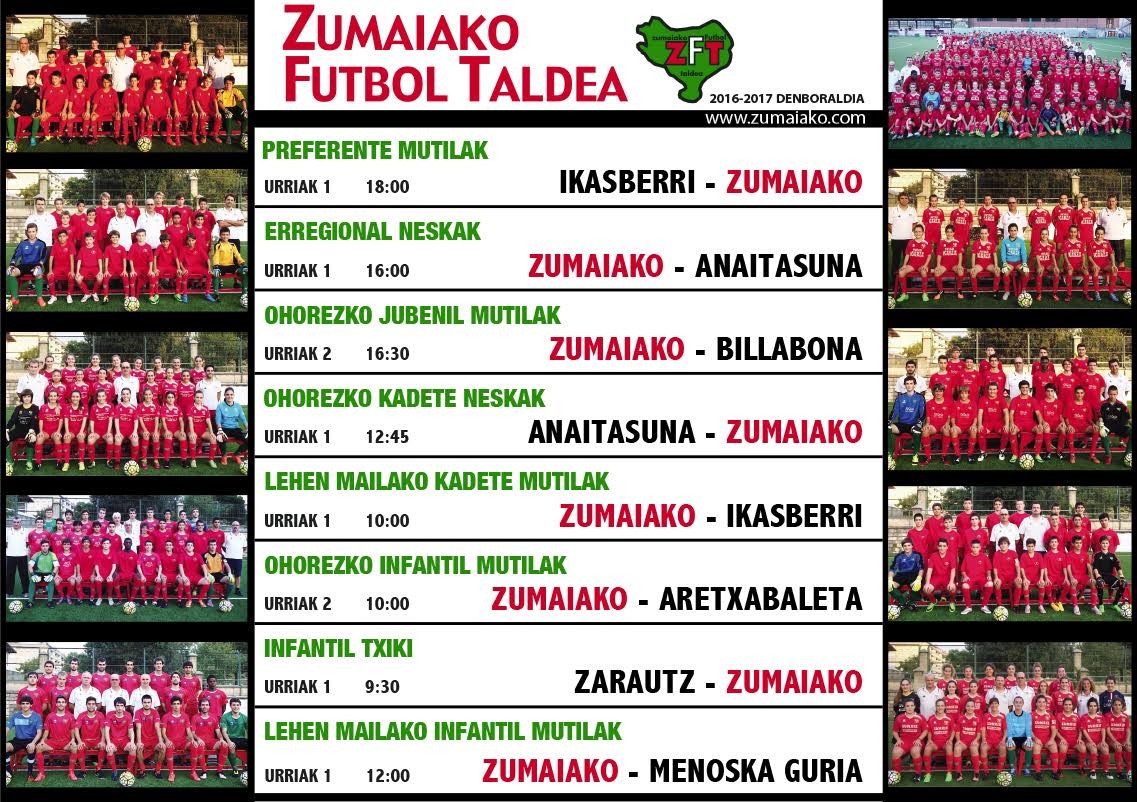 Astebukaerako partiduak 