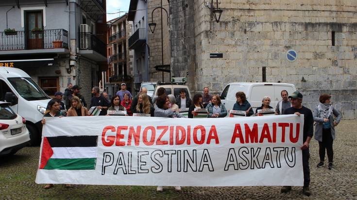Palestinako genozidioa salatu dute eskualdeko zenbait herritan, sindikatuek deituta