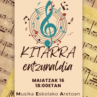 Juan Antxieta musika eskolakoen kitarra entzunaldia