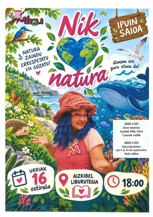 Ipuin kontaketa: haurrentzako 'Nik maite dut natura'