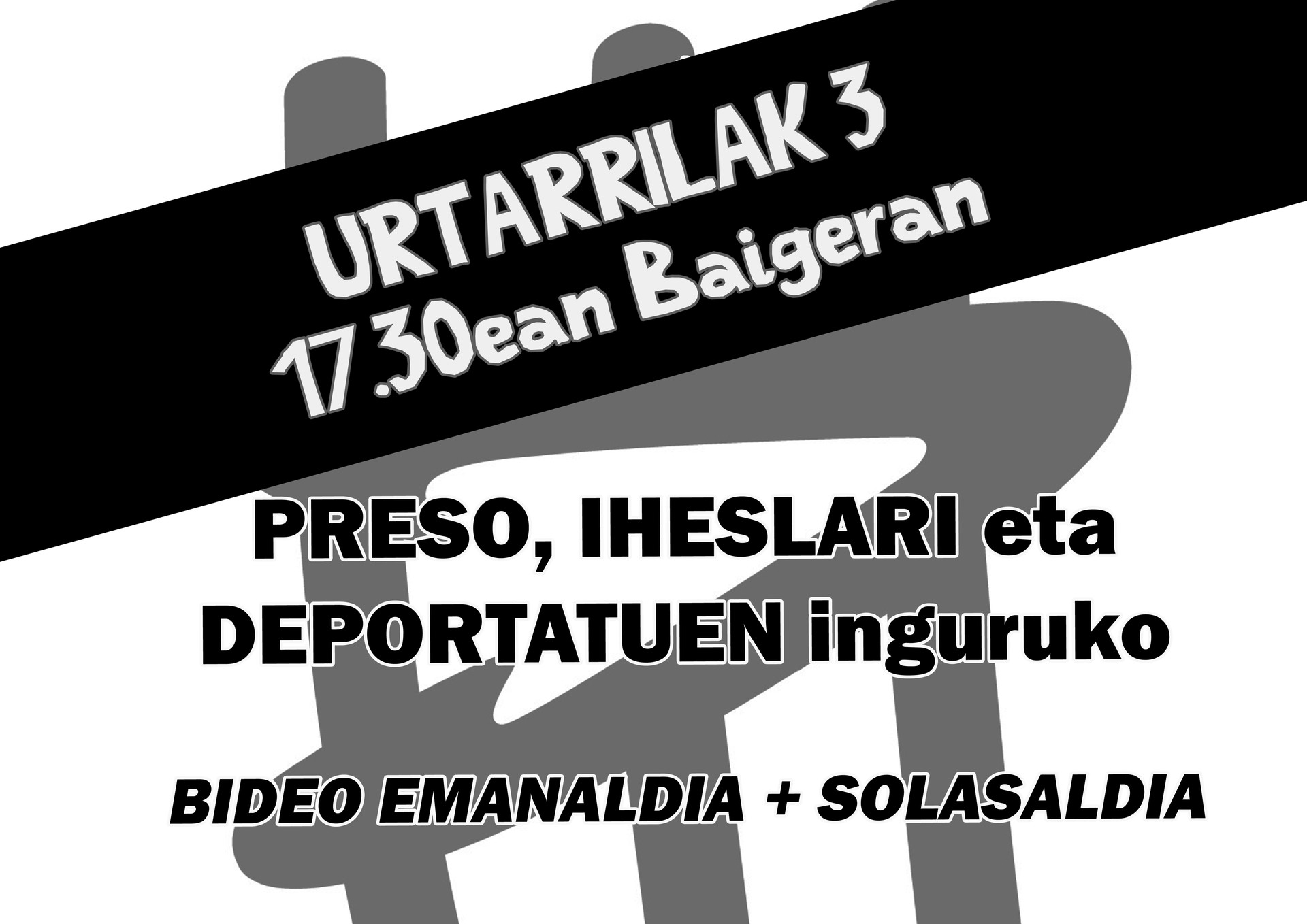 Preso, iheslari eta deportatuen inguruko bideo emanaldia eta solasaldia