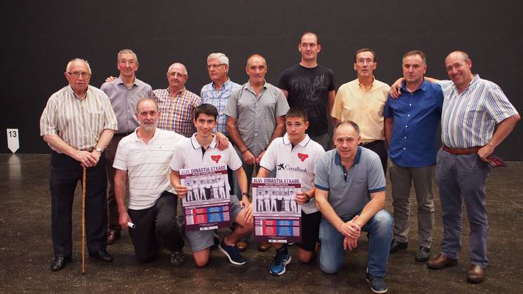 Astelehenean hasiko da Dinastia Etxabe pilota txapelketa