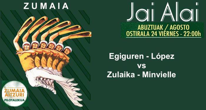 Jai Alai World Tourreko partidak bihar Aitzurin